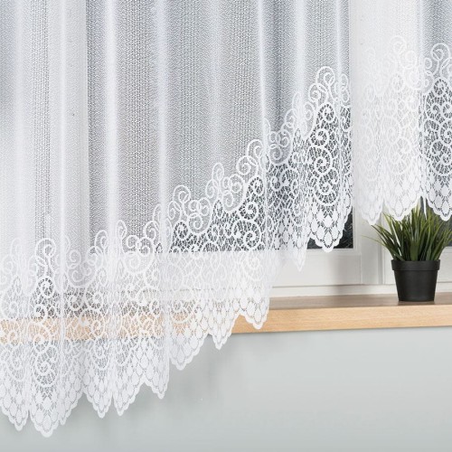 VIOLETTA Firanka żakardowa gotowa, szerokość 300 x wysokość 180cm, kolor biały