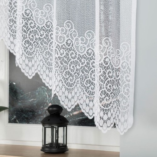 VIOLETTA Firanka żakardowa gotowa, szerokość 250 x wysokość 150cm, kolor biały