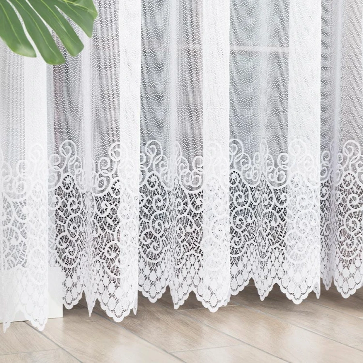 VIOLETTA Firanka żakardowa gotowa, szerokość 300 x wysokość 250cm, kolor biały