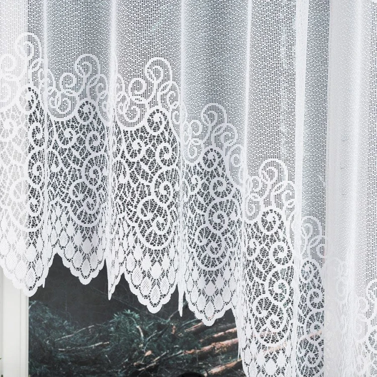 VIOLETTA Firanka żakardowa gotowa, szerokość 400 x wysokość 160cm, kolor biały