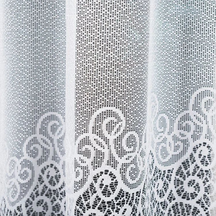 VIOLETTA Firanka żakardowa gotowa, szerokość 400 x wysokość 160cm, kolor biały