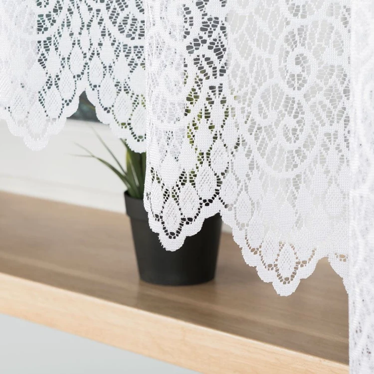 VIOLETTA Firanka żakardowa gotowa, szerokość 400 x wysokość 160cm, kolor biały