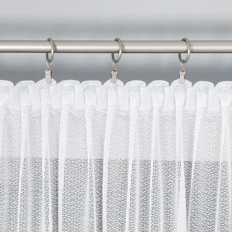 VIOLETTA Firanka żakardowa ze wzorem pasowym, wysokość 250cm, kolor biały