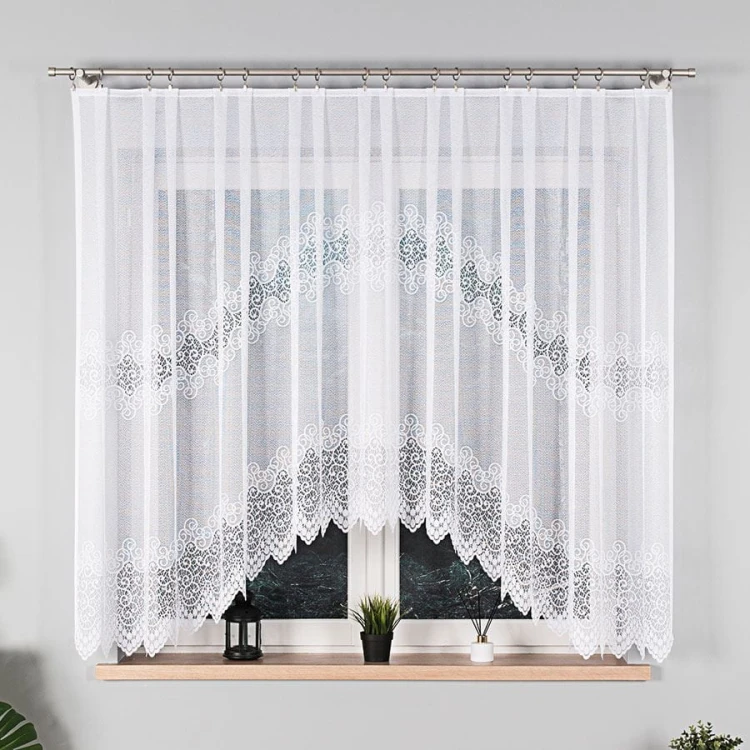 VIOLETTA Firanka żakardowa gotowa, szerokość 300 x wysokość 160cm, kolor biały