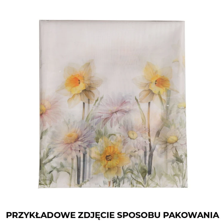 WIOSENNA POLANA Zazdrostka woalowa, WOAL, szerokość 100 x wysokość 60cm, kolor żółty