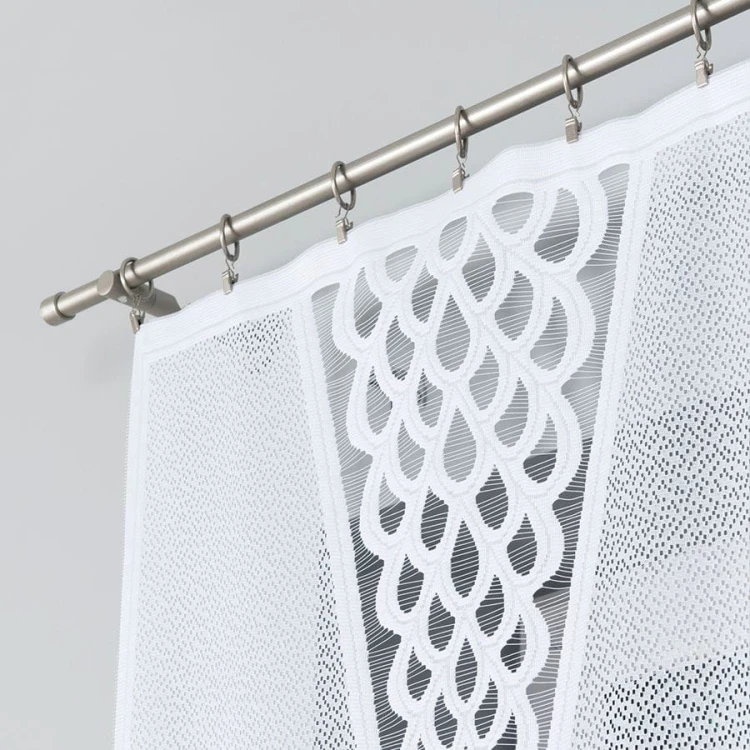 ERYKA Panel żakardowy gotowy, szerokość 160 x wysokość 140cm, kolor biały