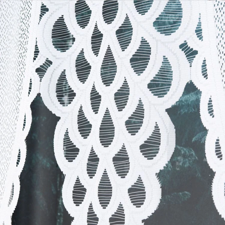 ERYKA Panel żakardowy gotowy, szerokość 160 x wysokość 140cm, kolor biały