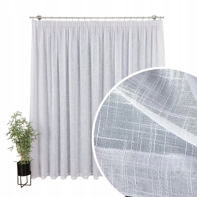 Firana klasyczna etamina na taśmie 500 cm x 250