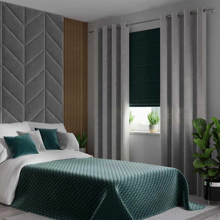 VELVI Narzuta dekoracyjna, rozmiar 170x210cm, kolor ciemny turkusowy