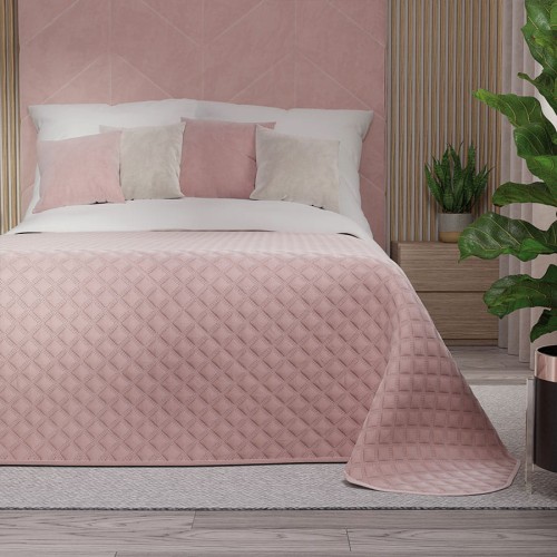 VELVI Narzuta dekoracyjna, rozmiar 170x210cm, kolor jasny różowy