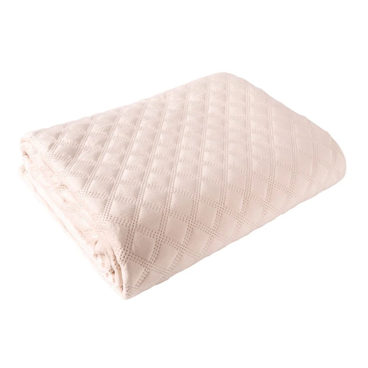 VELVI Narzuta dekoracyjna, rozmiar 170x210cm, kolor pudrowy różowy