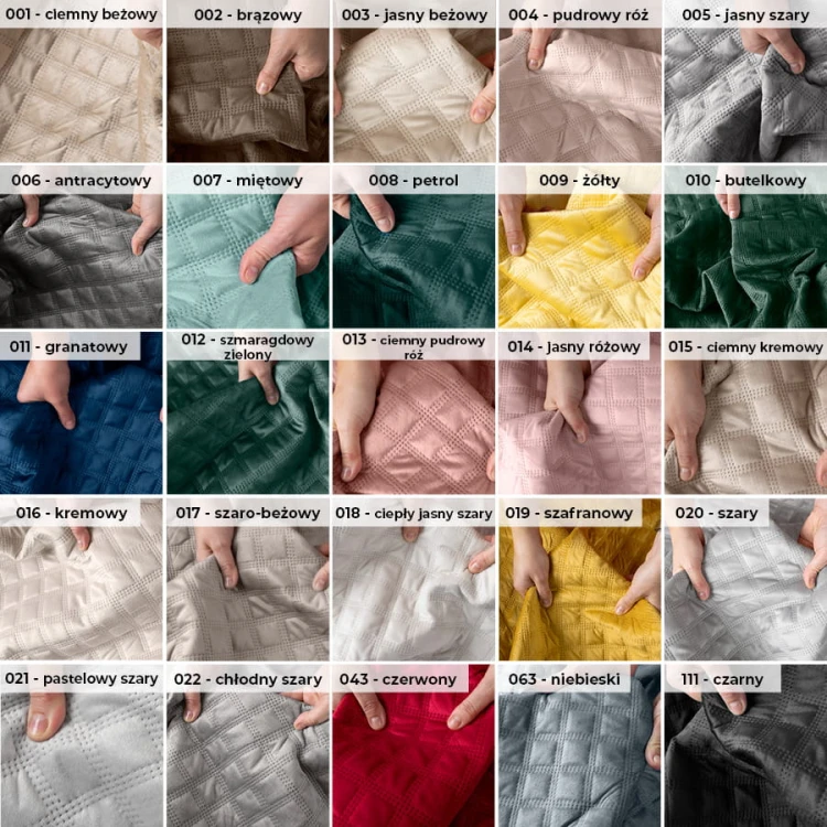 VELVI Narzuta dekoracyjna, rozmiar 220x240cm, kolor czerwony