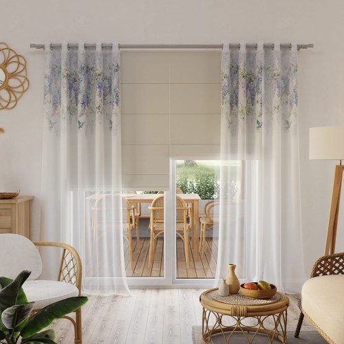 ESTI Firanka z ołowianką WOAL wzór od góry, wysokość 315cm