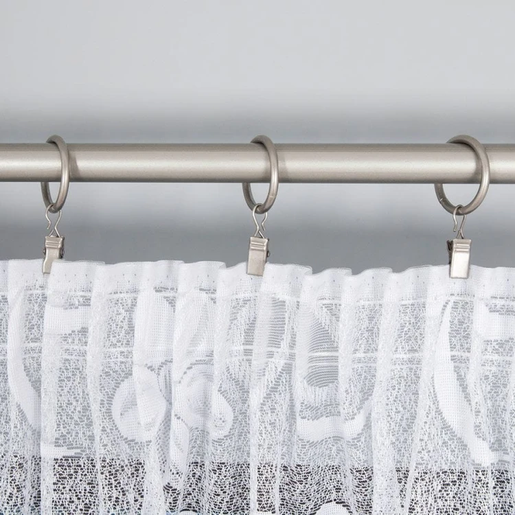 Firanka żakardowa ze wzorem, wysokość 300cm, kolor biały