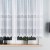 VIOLETTA Firanka żakardowa ze wzorem pasowym, wysokość 140cm, kolor biały