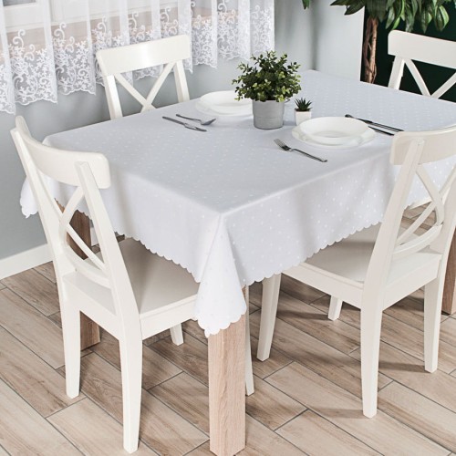 ANIELA Obrus wodoodporny, 140x180cm, kolor biały