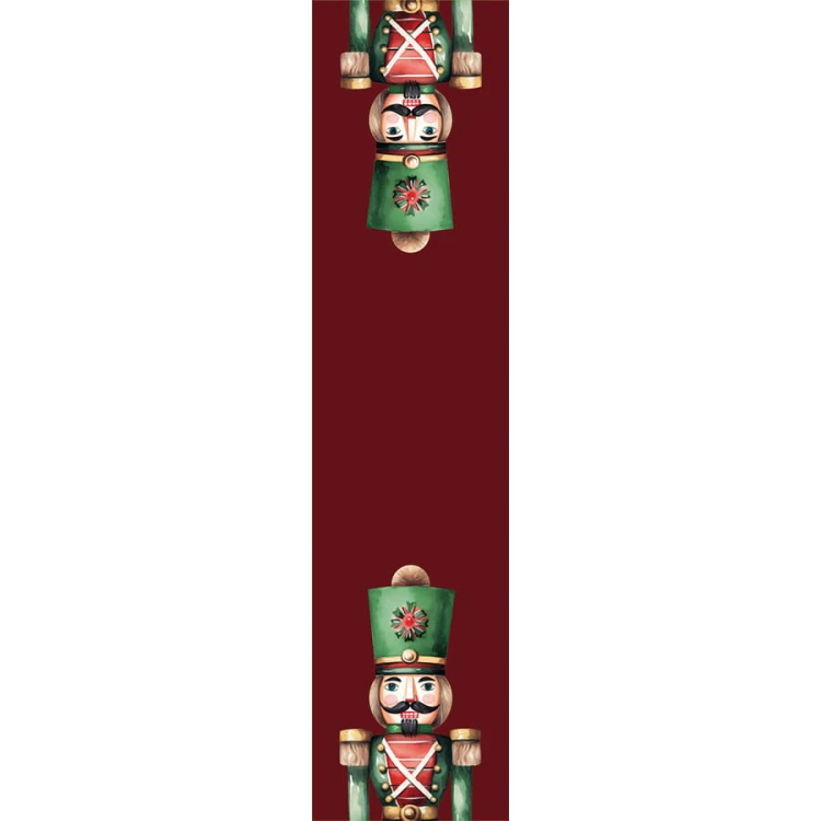 DZIADKI DO ORZECHÓW Bieżnik NINA WODOODPORNA, 38x160cm, kolor czerwony