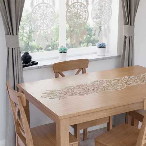 ALIA Bieżnik żakardowy gotowy, łapacz snów, szerokość 36 x wysokość 140cm, kolor  naturalny/beż