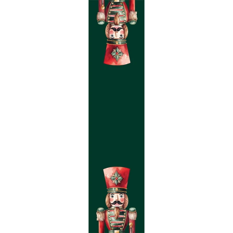 DZIADKI DO ORZECHÓW Bieżnik NINA WODOODPORNA, 38x160cm, kolor zielony