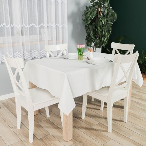 ANIELA Bieżnik wodoodporny, 90x160cm, kolor kremowy