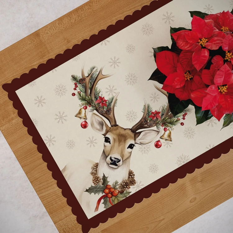 VINTAGE JELONEK Bieżnik NINA WODOODPORNA, 50x100cm, kolor beżowy