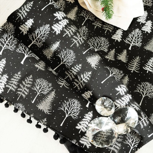 ZIMOWA MAGIA Bieżnik, szerokość 40cm x wysokość 140cm, kolor czarny