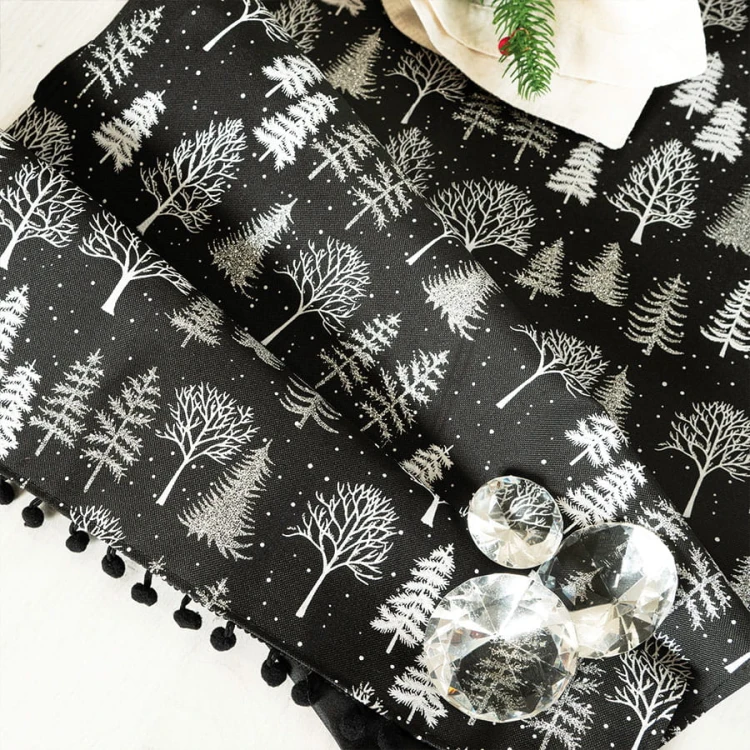 ZIMOWA MAGIA Bieżnik, szerokość 40cm x wysokość 140cm, kolor czarny