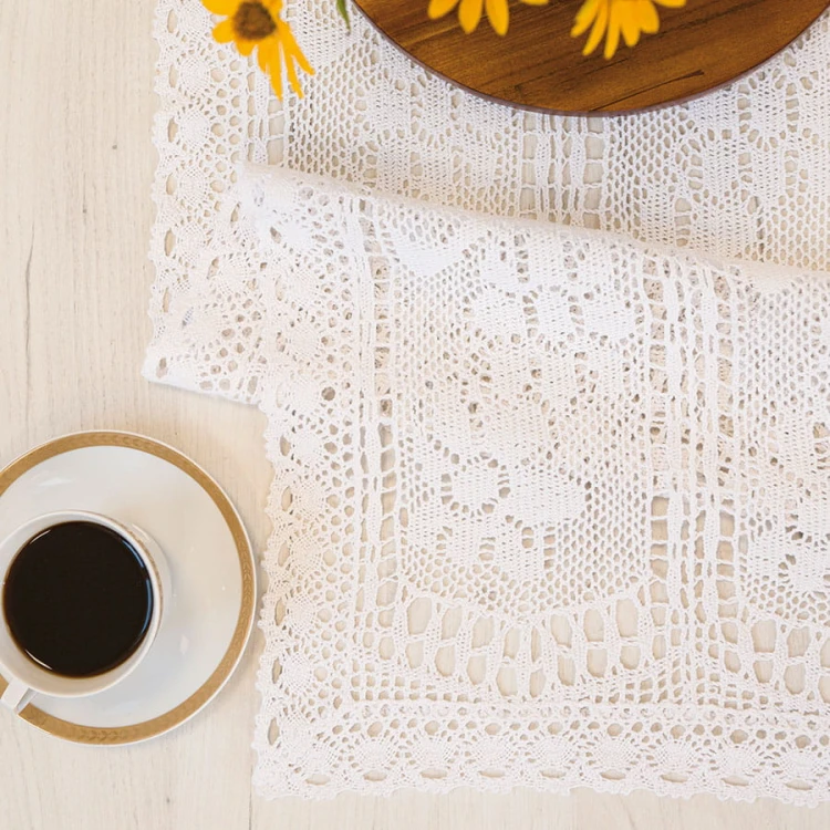 INESS Bieżnik ażurowy, szerokość 60 x wysokość 120cm, kolor biały