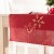 BŁYSZCZĄCE ŚNIEŻYNKI Bieżnik z haftem, szerokość 40cm x wysokość 140cm, kolor czerwony