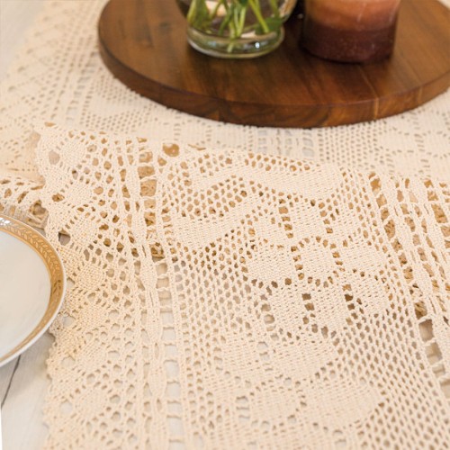 INESS Bieżnik ażurowy, szerokość 40 x wysokość 140cm, kolor kremowy