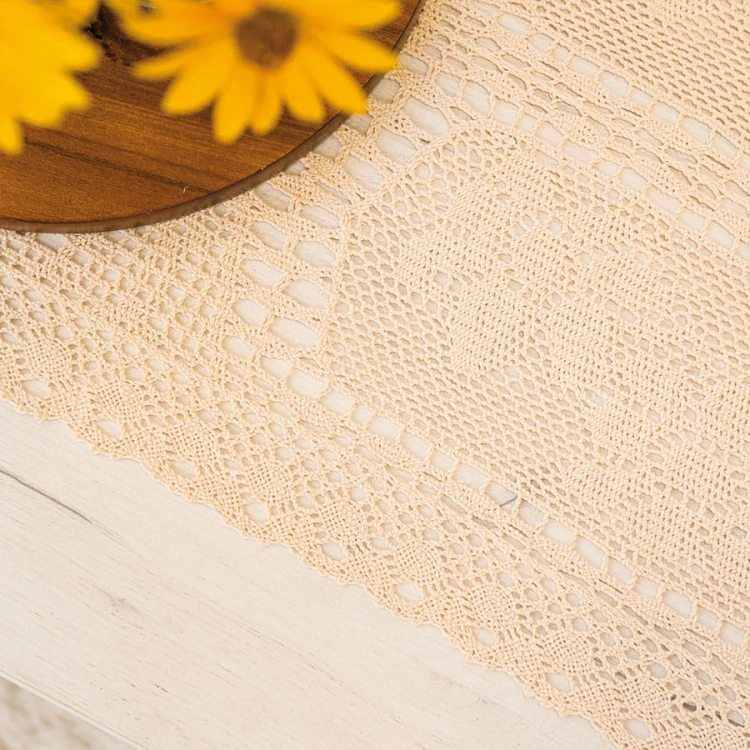 INESS Bieżnik ażurowy, szerokość 40 x wysokość 140cm, kolor kremowy