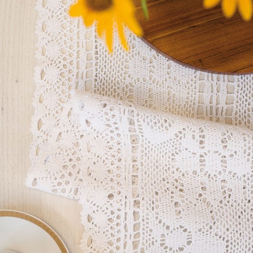 INESS Bieżnik ażurowy, szerokość 40 x wysokość 160cm, kolor biały