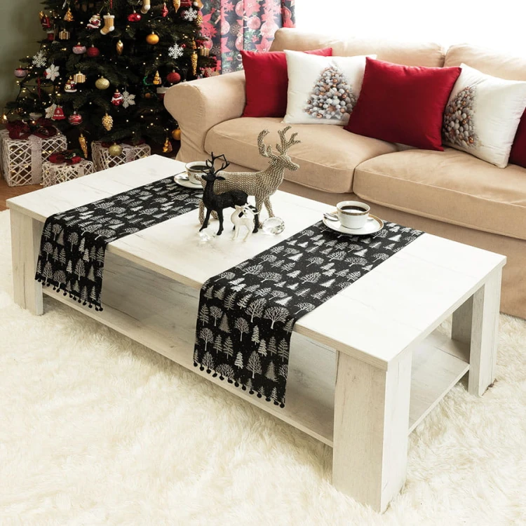 ZIMOWA MAGIA Bieżnik, szerokość 24cm x wysokość 90cm, kolor czarny