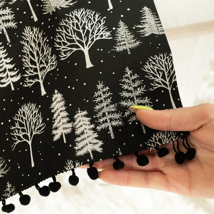 ZIMOWA MAGIA Bieżnik, szerokość 24cm x wysokość 90cm, kolor czarny