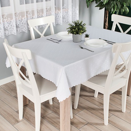 ANIELA Bieżnik wodoodporny, 90x160cm, kolor biały