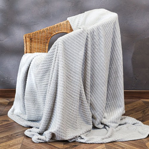 LUGO Koc dekoracyjny, rozmiar 200x220cm, kolor 003 szary LUGO00/KOD/003/200220/1