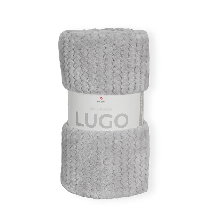 LUGO Koc dekoracyjny, rozmiar 200x220cm, kolor 003 szary LUGO00/KOD/003/200220/1