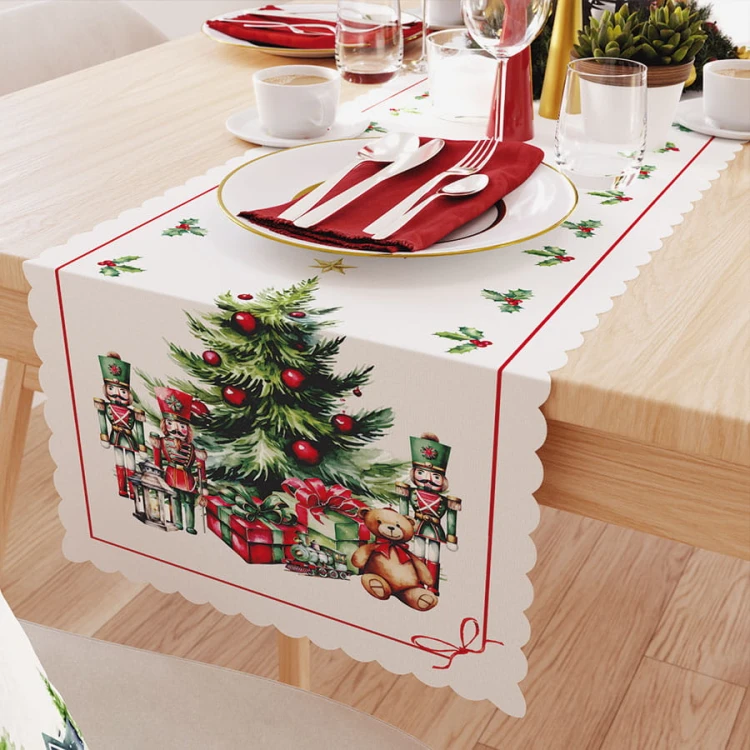 ŚWIĄTECZNE PREZENTY Bieżnik NINA WODOODPORNA, 38x180cm, kolor wielokolorowy