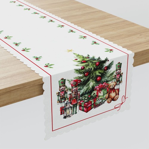 ŚWIĄTECZNE PREZENTY Bieżnik NINA WODOODPORNA, 38x180cm, kolor wielokolorowy