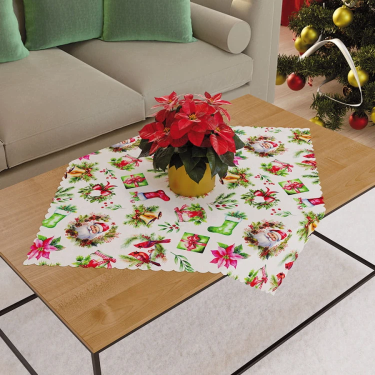 ŚWIĄTECZNY MIX Serweta NINA WODOODPORNA, 79x79cm, kolor wielokolorowy