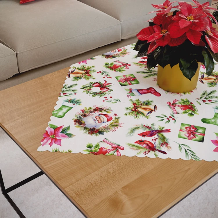 ŚWIĄTECZNY MIX Serweta NINA WODOODPORNA, 79x79cm, kolor wielokolorowy