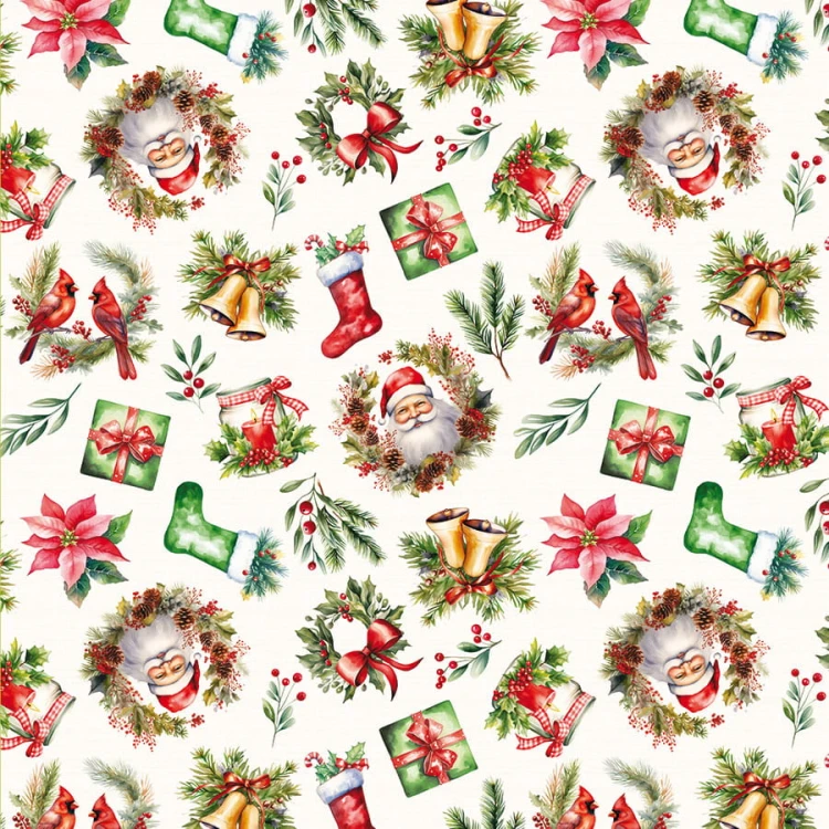 ŚWIĄTECZNY MIX Serweta NINA WODOODPORNA, 79x79cm, kolor wielokolorowy