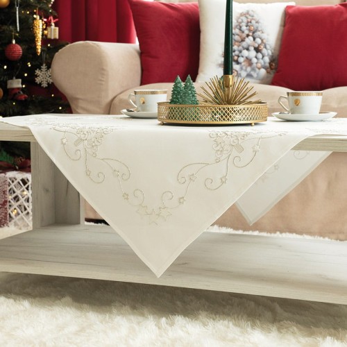 ŚWIĄTECZNY BLASK Serweta, szerokość 85cm x wysokość 85cm, kolor biały