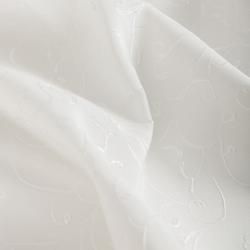 FLORA Tkanina dekoracyjna wodoodporna, wysokość 330cm, kolor kremowy