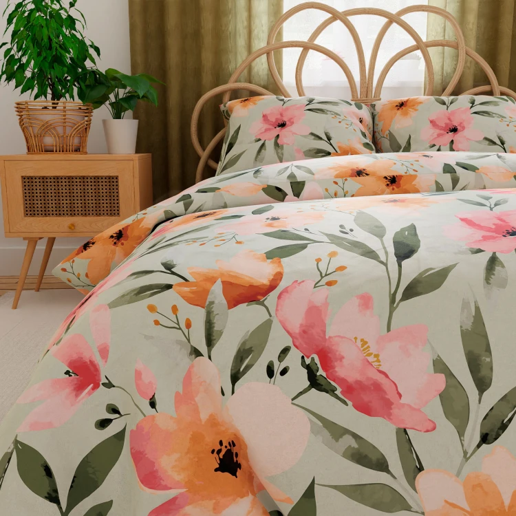 FLORALIS Komplet pościeli z bawełny satynowej 220x200cm