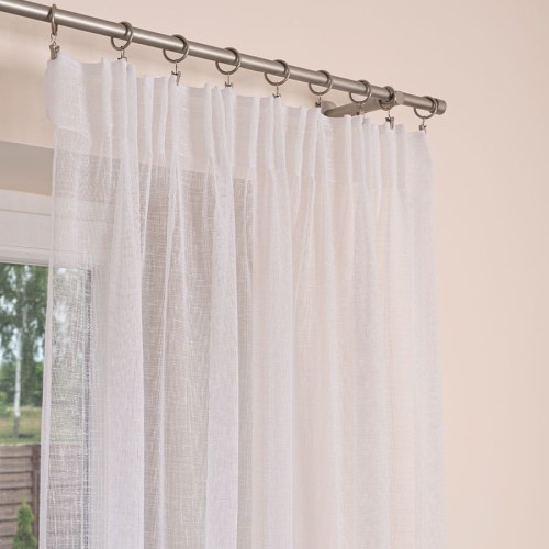 INEZ Firanka gotowa, szerokość 145 x wysokość 245cm, kolor biały