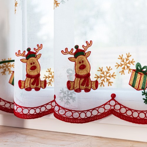 Zazdrostka haftowana, wysokość 70cm, kolor  biały