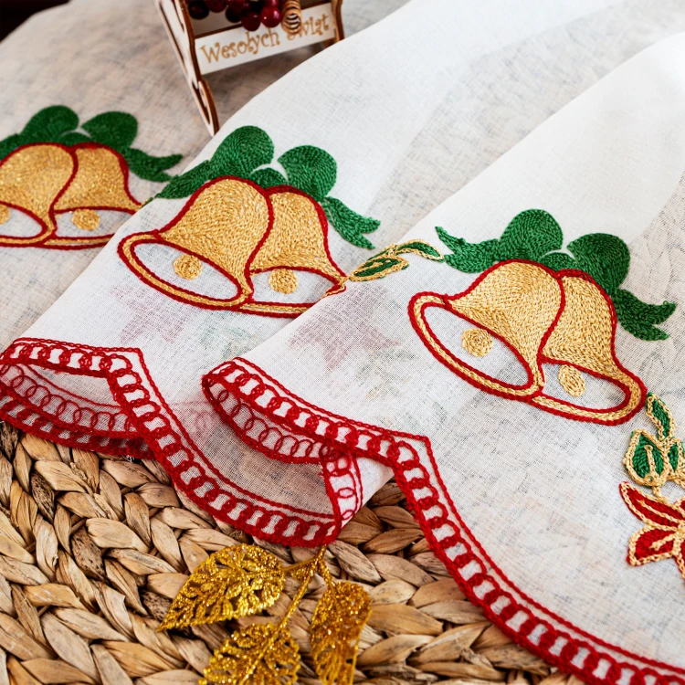 Zazdrostka haftowana, wysokość 50cm, kolor  biały