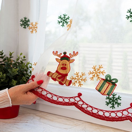 Zazdrostka haftowana, wysokość 50cm, kolor  biały