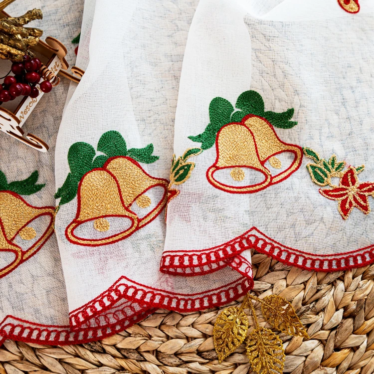 Zazdrostka haftowana, wysokość 70cm, kolor biały